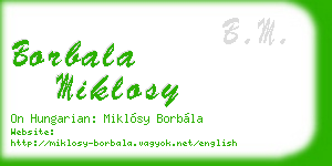borbala miklosy business card