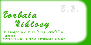 borbala miklosy business card
